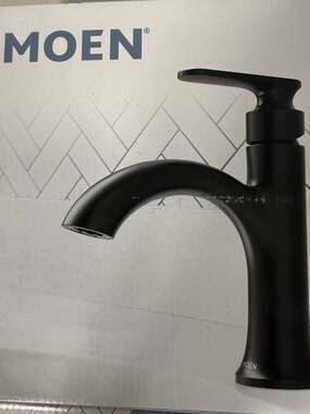 Moen Ellicott 84632 Black Bathroom Faucet